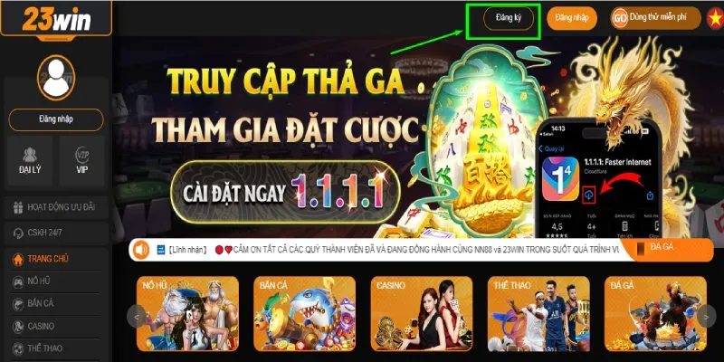 Hướng dẫn đăng nhập 23WIN đơn giản, nhanh chóng