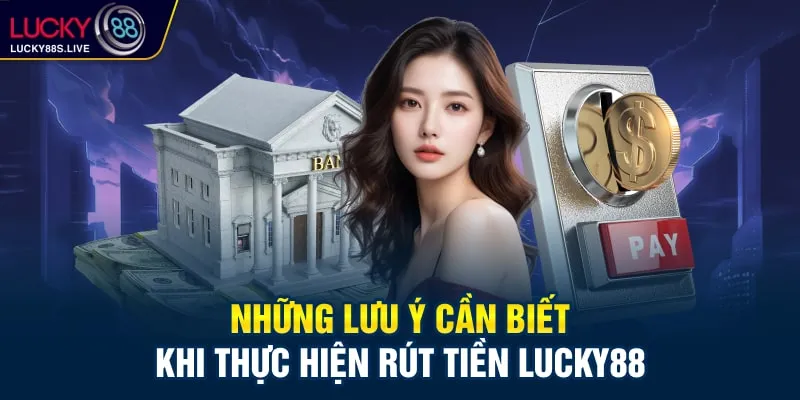 Những lưu ý cần biết khi thực hiện Rút tiền Lucky88