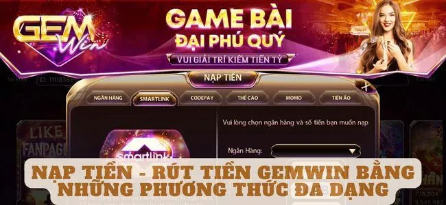 Cách rút tiền trên gemwin