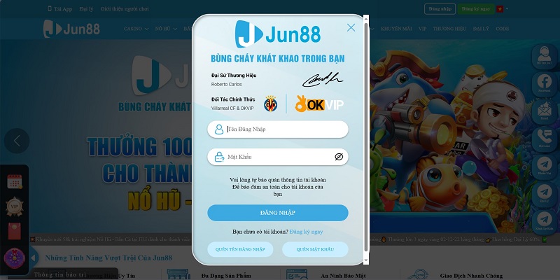 Hướng Dẫn Đăng Nhập Jun88 Nhận Thưởng Hấp Dẫn