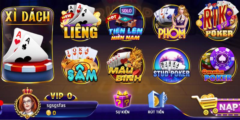 Điểm danh các sản phẩm game online hiện có tại Rikvip