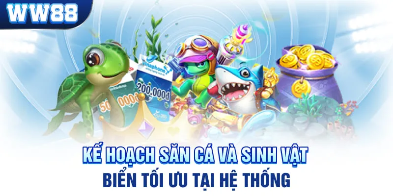 Kế hoạch săn cá và sinh vật biển tối ưu tại hệ thống