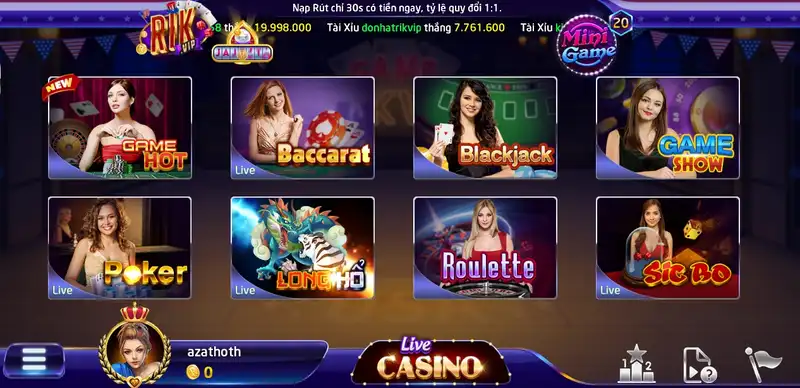 Những Lợi Thế Khi Chơi Baccarat Trên Rikvip