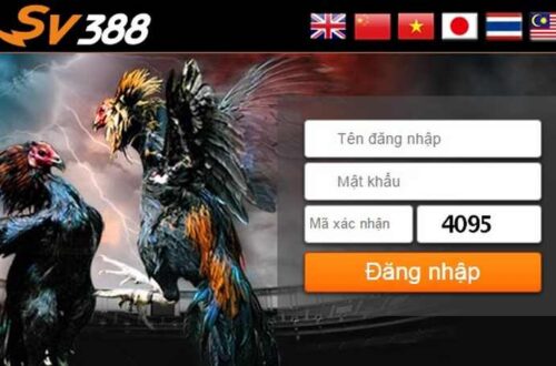  Hình ảnh giao diện nhà cái SV388 với các chương trình khuyến mãi đá gà hấp dẫn.
