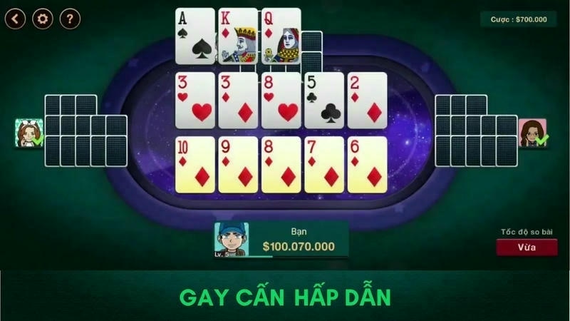 Giao diện liêng đổi thưởng tại cổng game 8US