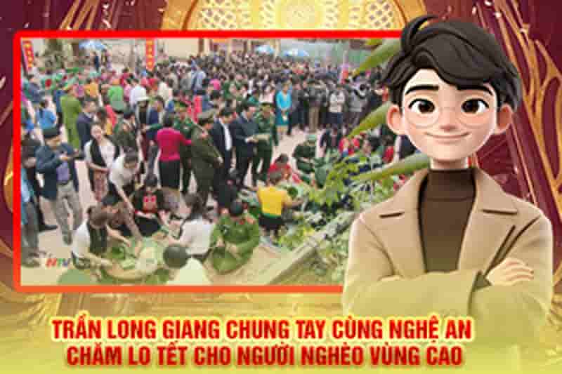 Hiệu quả từ sự hợp tác thiện nguyện giữa Trần Long Giang và các đơn vị tỉnh Nghệ An