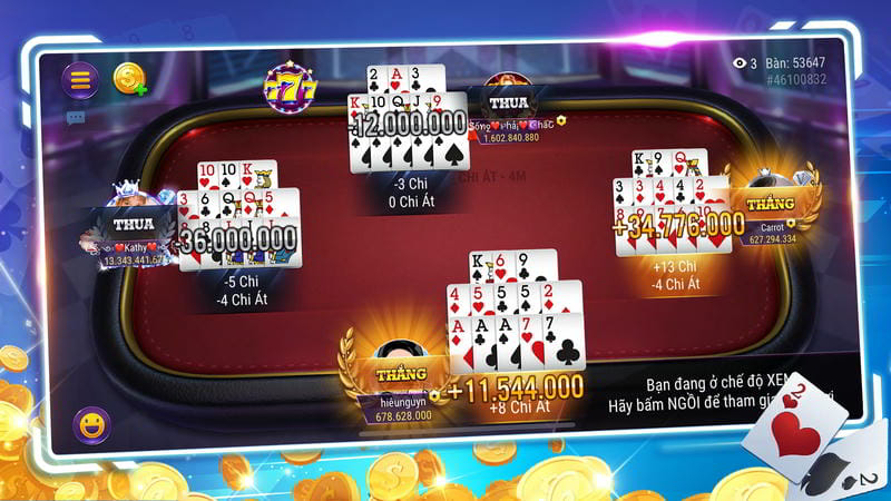 Giao diện Mậu Binh online cực chất tại nhà cái Fun88.
