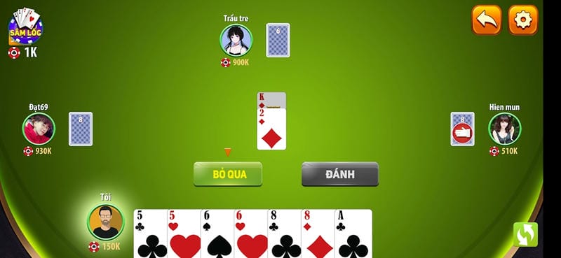 Ván bài sâm lốc tại cổng game Hitclub