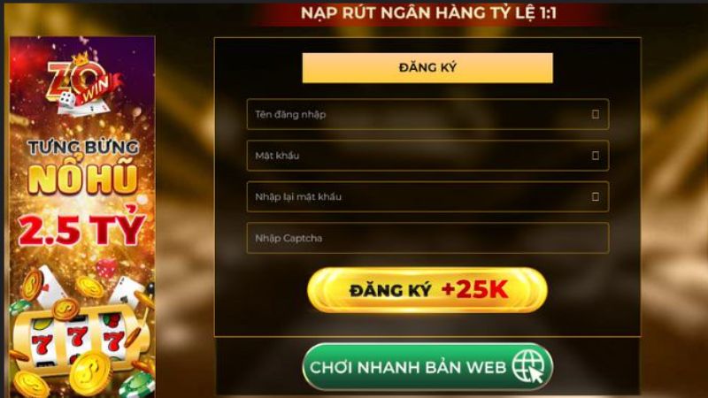 Hướng Dẫn Đăng Ký Game Tài Xỉu Uy Tín Zowin