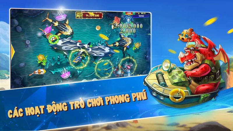 Đồ họa 3D sắc nét của bắn cá SM66 khiến bạn như lạc vào đại dương.
