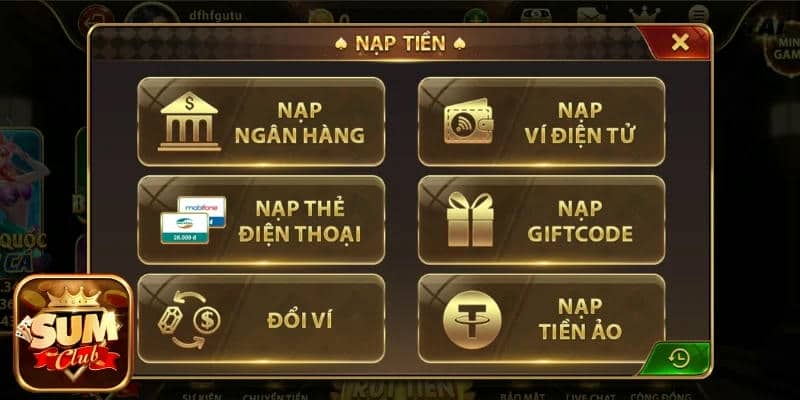 Các Phương Thức Nạp Tiền Tại Sumclub