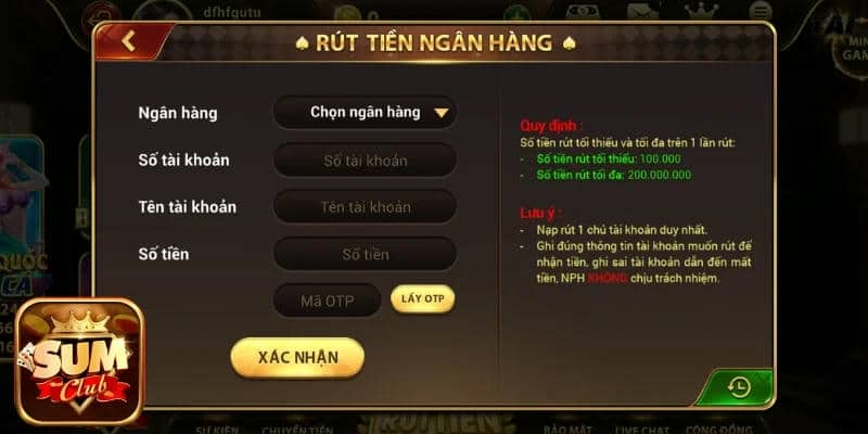 Rút Tiền Qua Ngân Hàng