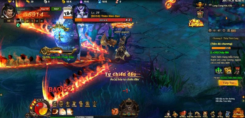 Thử thách đỉnh cao với hệ thống pvp nhiều cấp độ