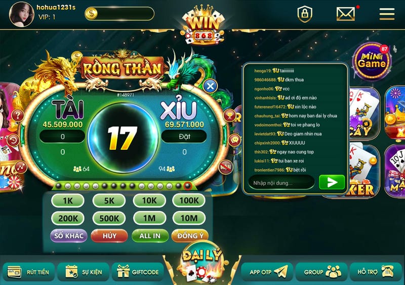 Lưu ý nạp tiền tài xỉu qua link vào W365
