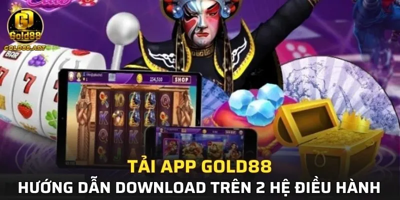Giao diện tải app Gold88 đơn giản trên iOS và Android