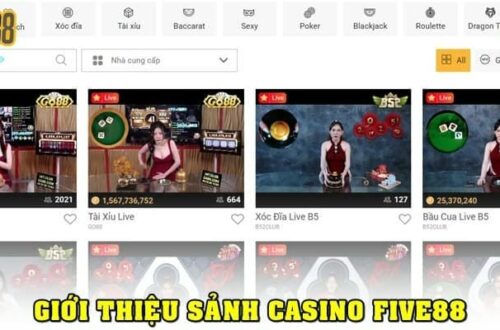 Five88 là nhà cái cá cược trực tuyến uy tín hàng đầu châu Á
