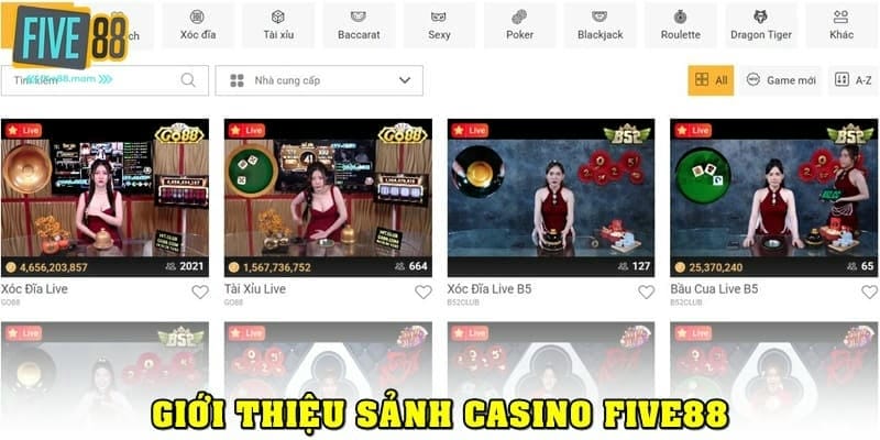 Five88 là nhà cái cá cược trực tuyến uy tín hàng đầu châu Á