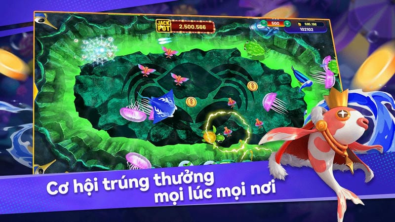 Đồ họa bắn cá đổi thưởng tại cổng game bancadoithuong sống động.