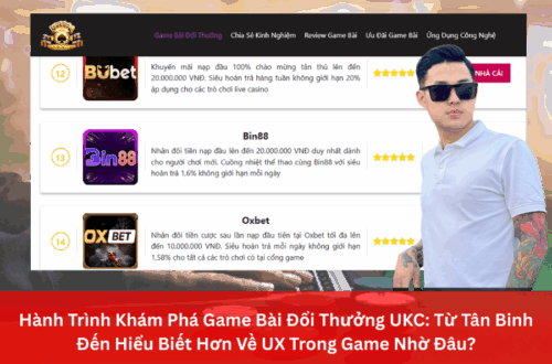 Hành Trình Khám Phá Game Bài Đổi Thưởng UKC: Từ Tân Binh Đến Hiểu Biết Hơn Về UX Trong Game Nhờ Đâu?