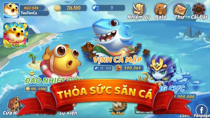 Phòng chơi bắn cá tại 88nn với giao diện đại dương sống động