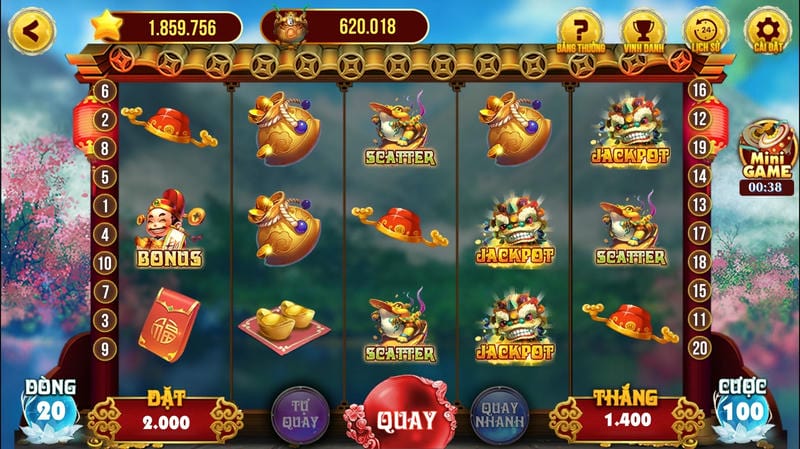 Kho game nổ hũ Nohub52 đa dạng, đồ họa bắt mắt.