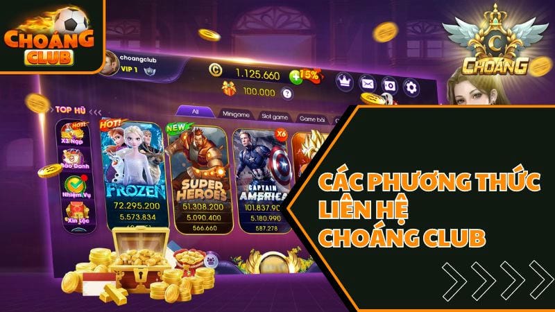 Kênh hỗ trợ chính thức trên link vào Choáng Club