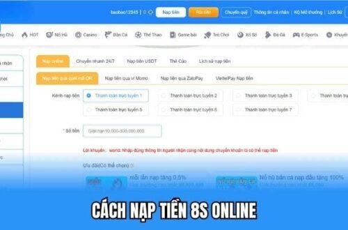 Vì sao nên chọn nạp tiền tại nhà cái 8S?
