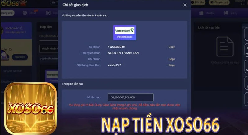 Nạp tiền XOSO66 vào khung giờ vàng để nhận ưu đãi thêm.