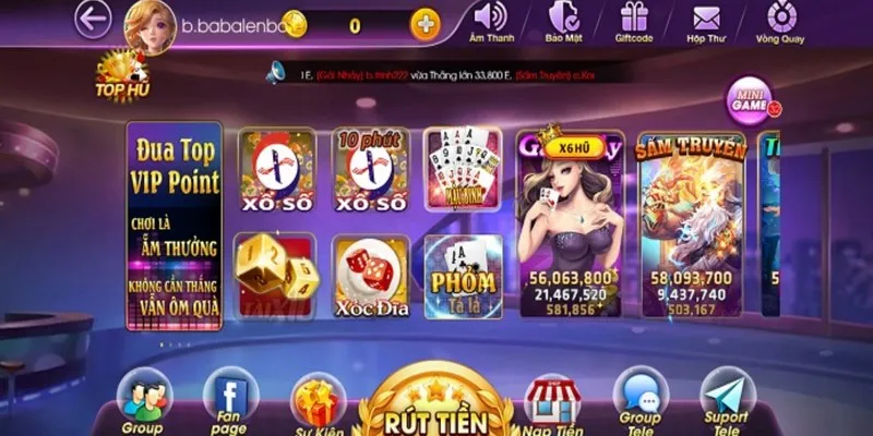 Game Blackjack, nổ hũ, tài xỉu hot trên app Bon68.