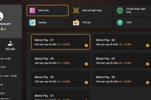  Giao diện nạp tiền đơn giản tại nhà cái 9win