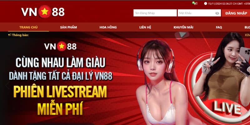 Nhận hoa hồng khủng khi làm đại lý VN88 uy tín.