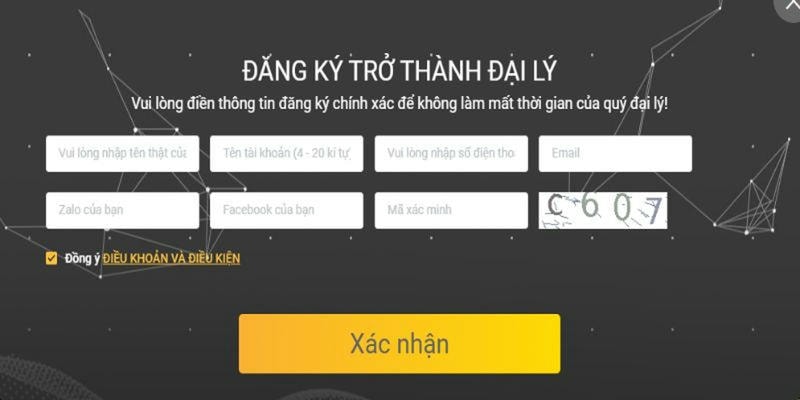 Form đăng ký đại lý FB88, thao tác đơn giản, nhanh gọn