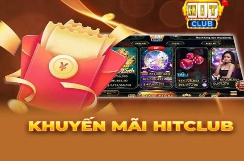  Cổng game Hitclub rực rỡ với banner ưu đãi chào mừng tân thủ.