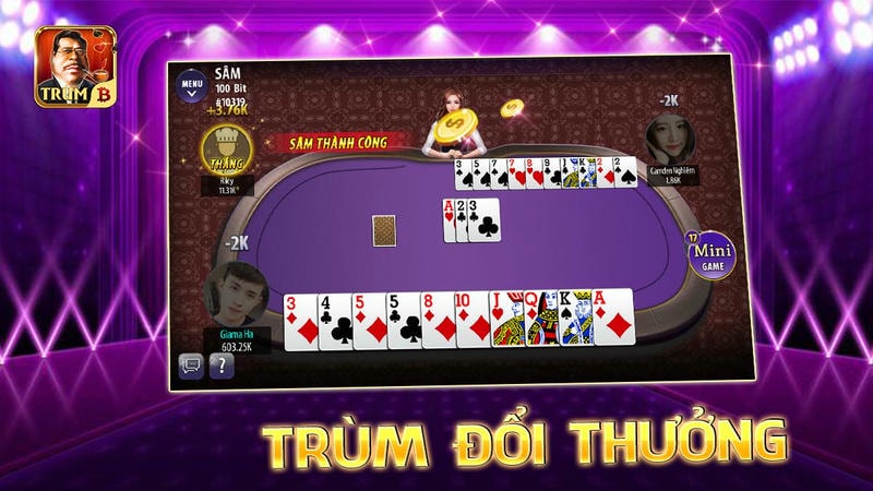  Giao diện sống động của top game bài đổi thưởng 2025.
