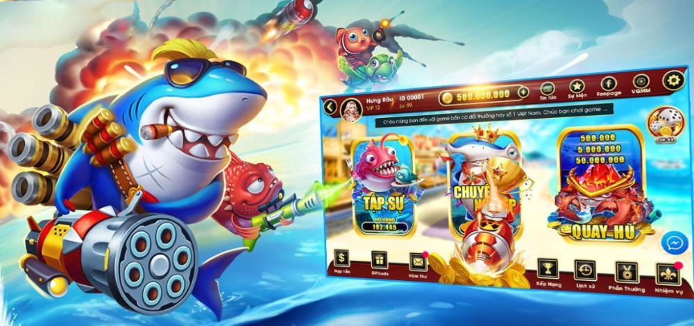 Hình ảnh giao diện chọn phòng bắn cá Saowin