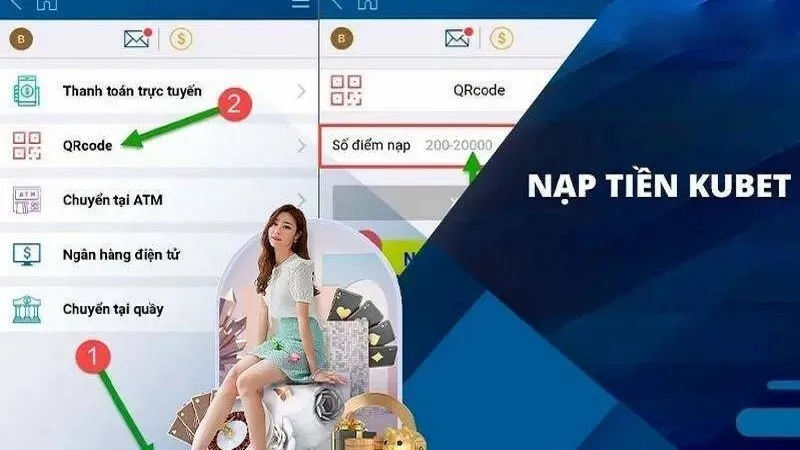 Giao diện nạp tiền Kubet đơn giản, thao tác dễ dàng trong vài phút!