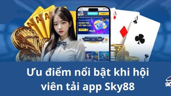 Cách nhận thêm quà khi dùng app Sky88