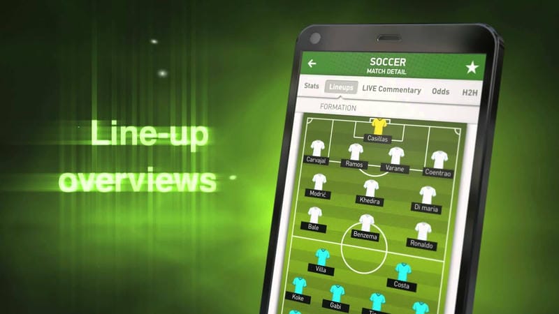 Sử dụng tính năng chia đôi màn hình để theo dõi livescore và vào kèo cùng lúc.