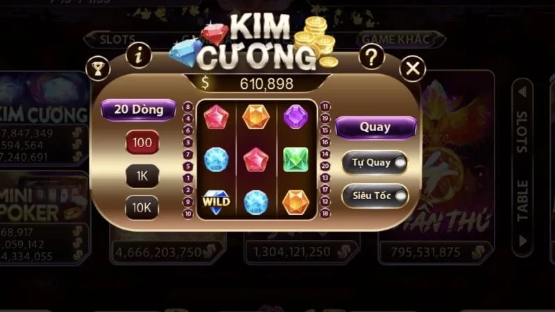 Lý do nên chọn game nổ hũ kim cương tại 78Win