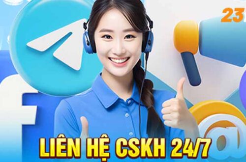  Giao diện liên hệ 23WIN đa kênh, phản hồi nhanh chóng.