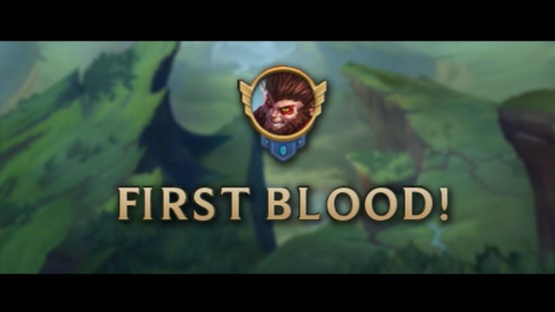 Giao diện đặt cược kèo First Blood hấp dẫn