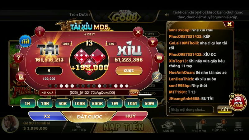 Người chơi kiểm tra mã MD5 sau phiên cược tại link vào King88