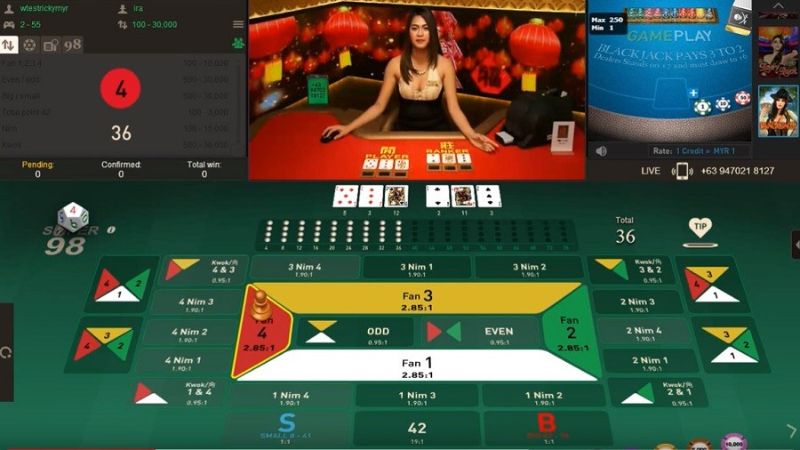Hướng dẫn chơi Fantan chi tiết