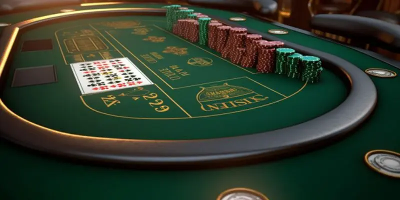 Người chơi Luck8 đang tính toán điểm bài Blackjack một cách tập trung