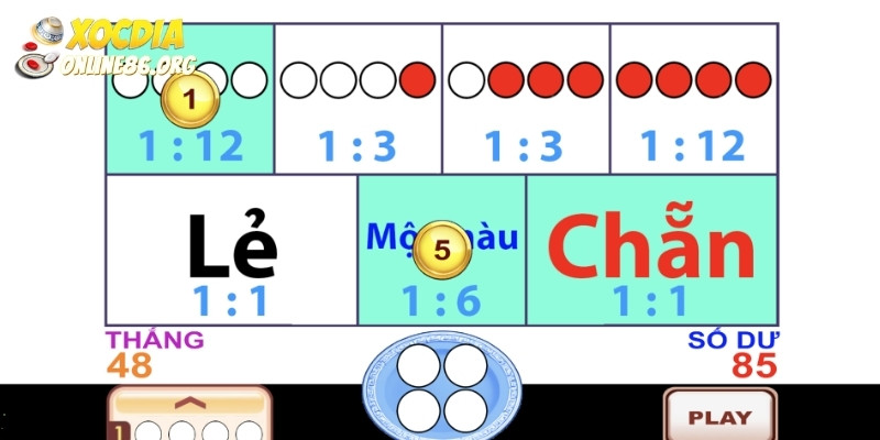 Những tác động quyết định kết quả hiển thị trong xóc đĩa online