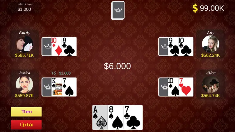 Tâm lý chiến Xì tố giúp bạn làm chủ cuộc chơi