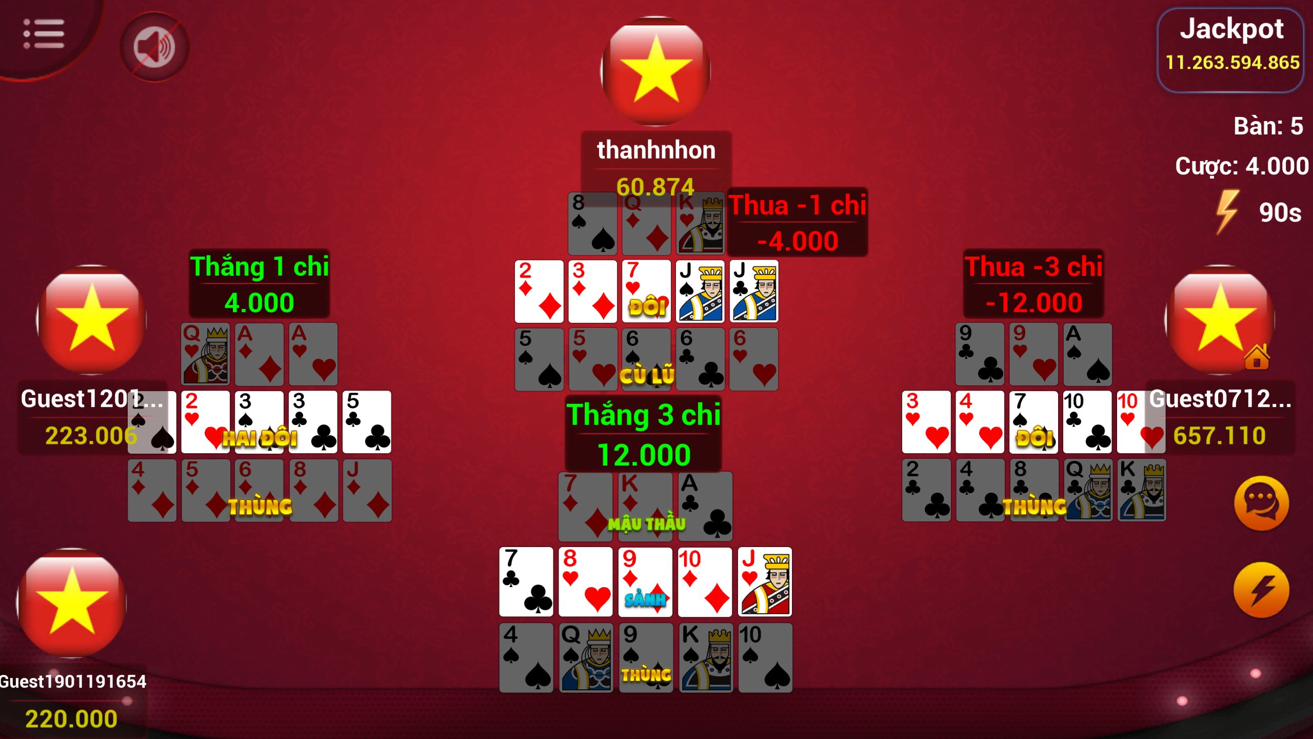 Bí kíp Mậu binh thắng trắng cực dễ ngay